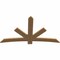 Ekena Millwork Alberta Smooth Timber Gable Bracket, Western Red Cedar, 72"W x 42"H x 1 1/2"D x 5 1/2"F, 14/12 Pitch GBW072X42X0206ALB00SWR - alternate 3